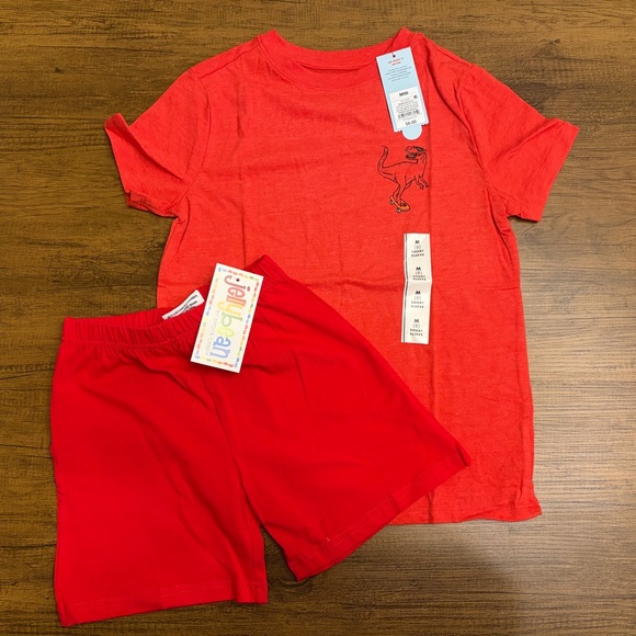Jellybean Other - Jellybean Shorts & Cat & Jack Red Short-Sleeve Dino Shirt